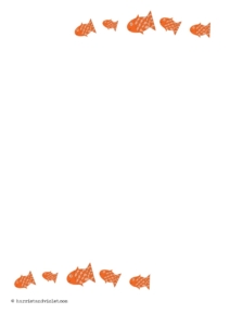 Fish border paper A4 - Printable Teaching Resources - Print Play Learn